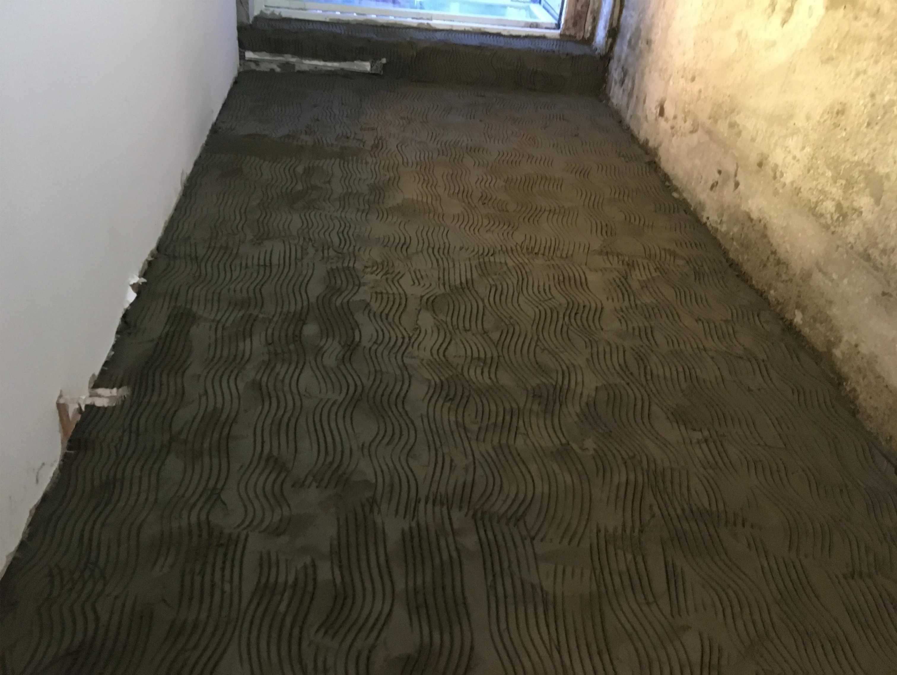 Floor preparation work